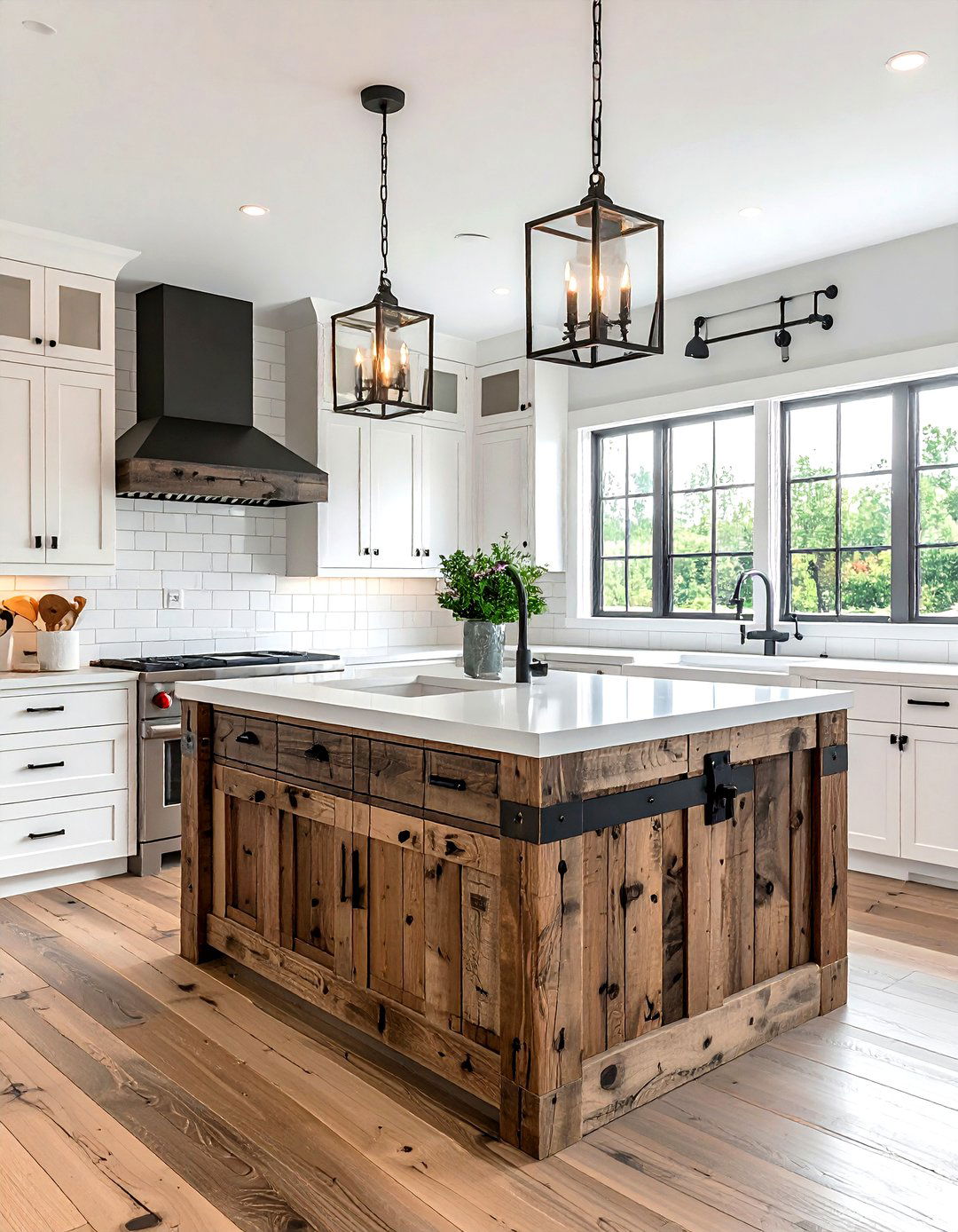 Modern farmhouse kitchen - 30 beautiful home decor ideas