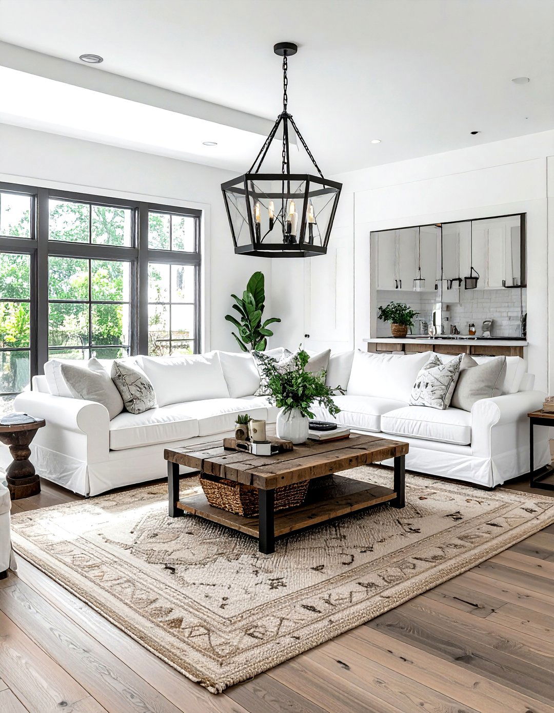 Modern farmhouse living room - 30 living room staging ideas