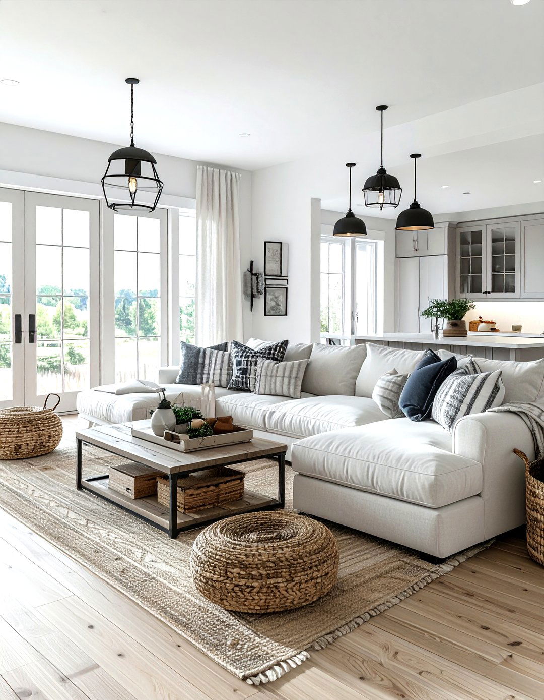Modern farmhouse living room - 30 living room warm settings