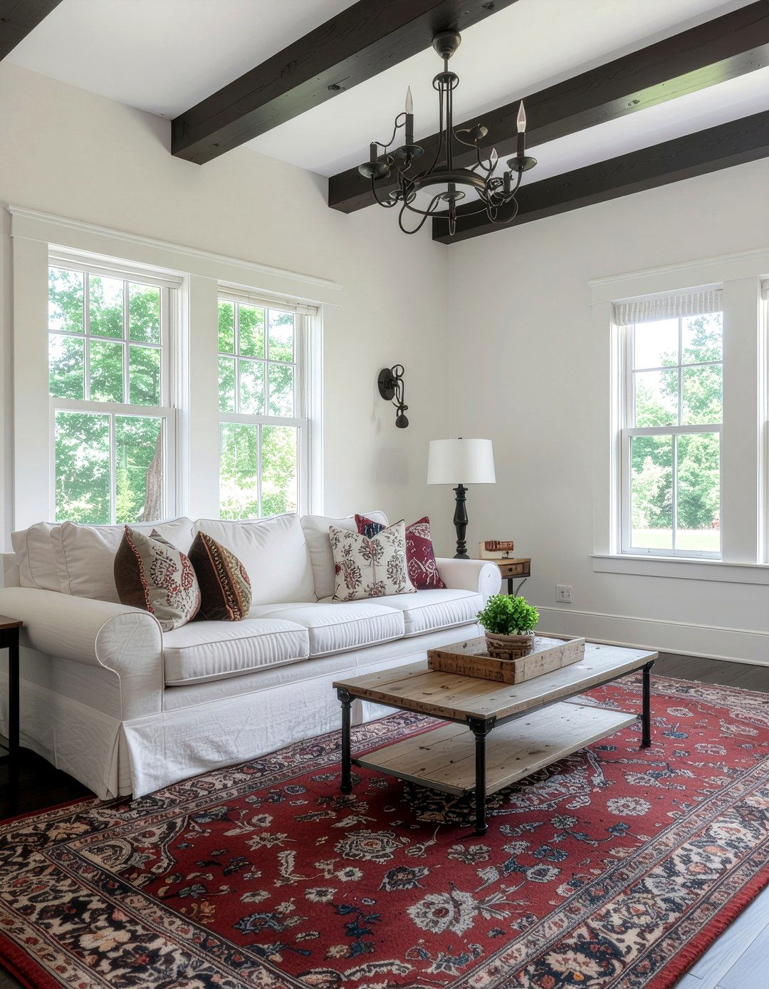 Modern farmhouse living room - 30 double height living room ideas