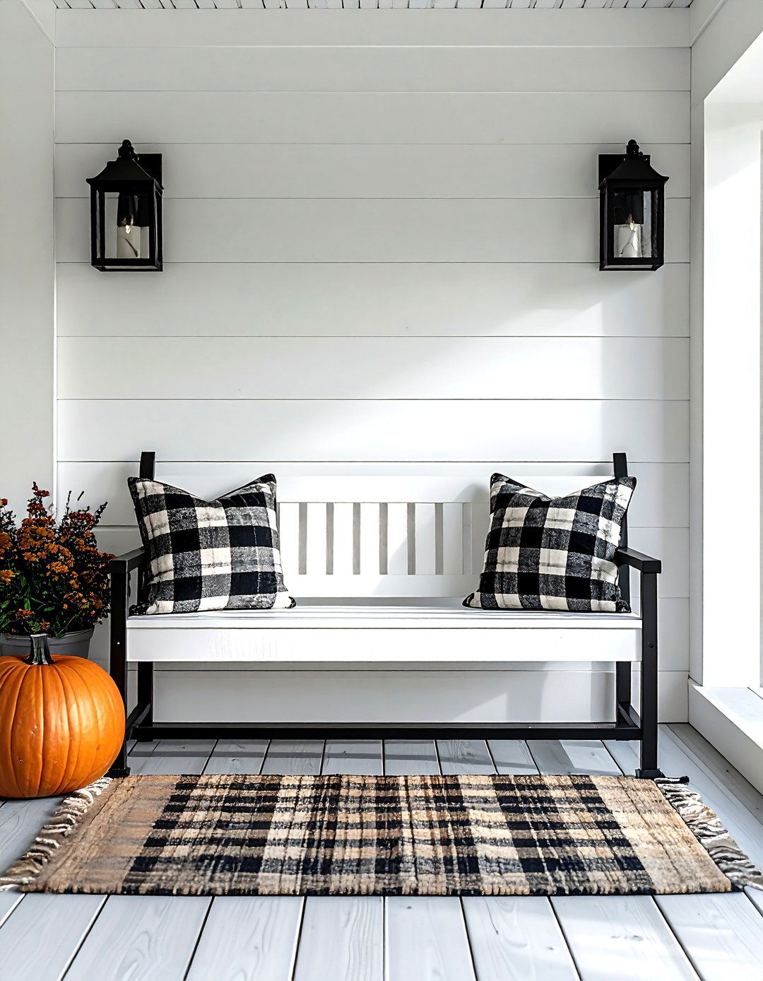 Modern farmhouse porch - 30 front porch decor ideas