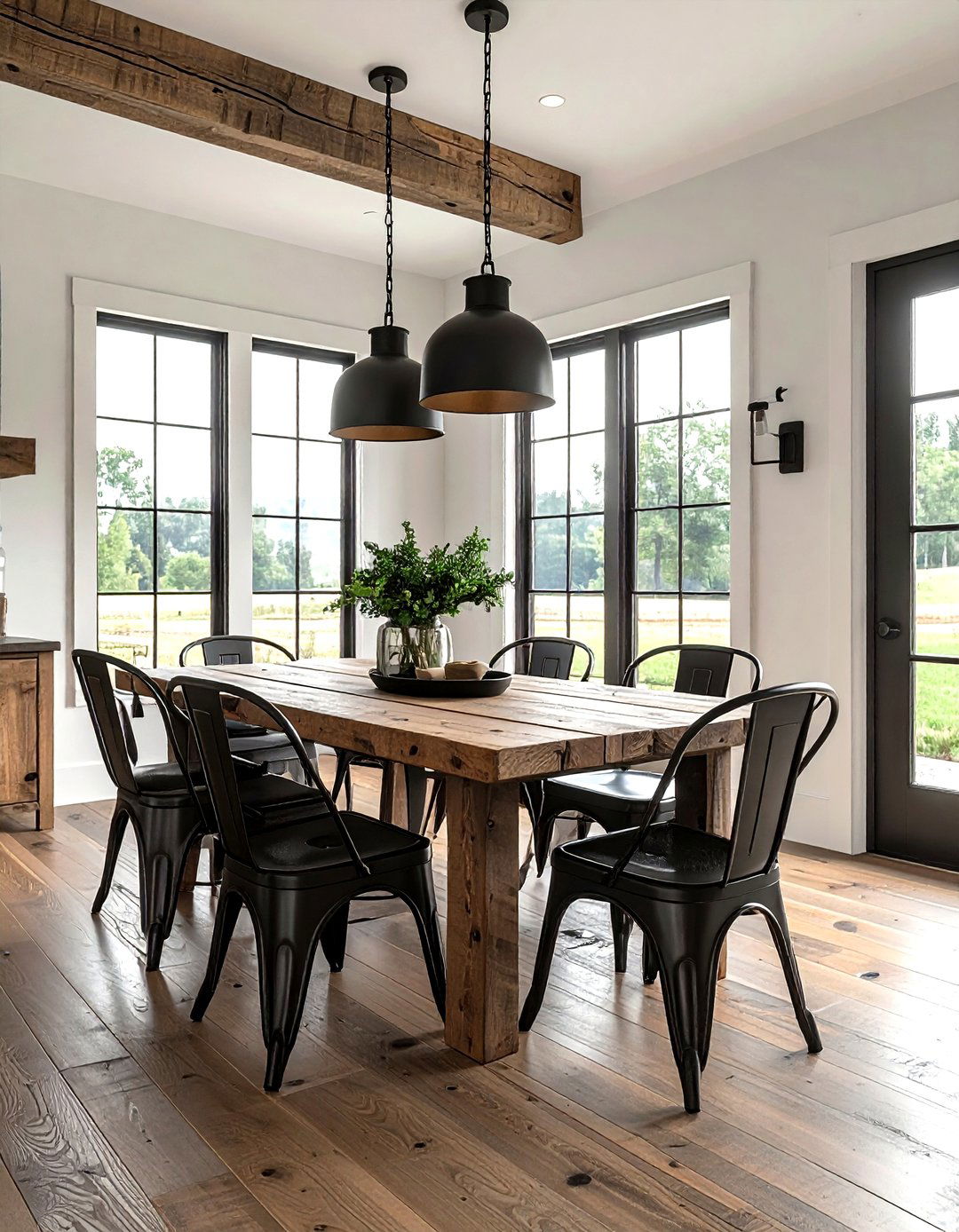 Modern farmhouse seating - 30 mismatched dining chair ideas