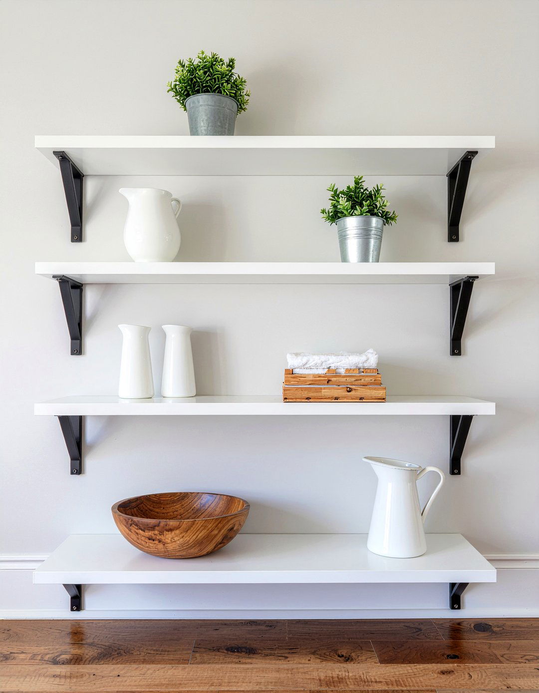Modern farmhouse shelves - 30 living room floating shelves