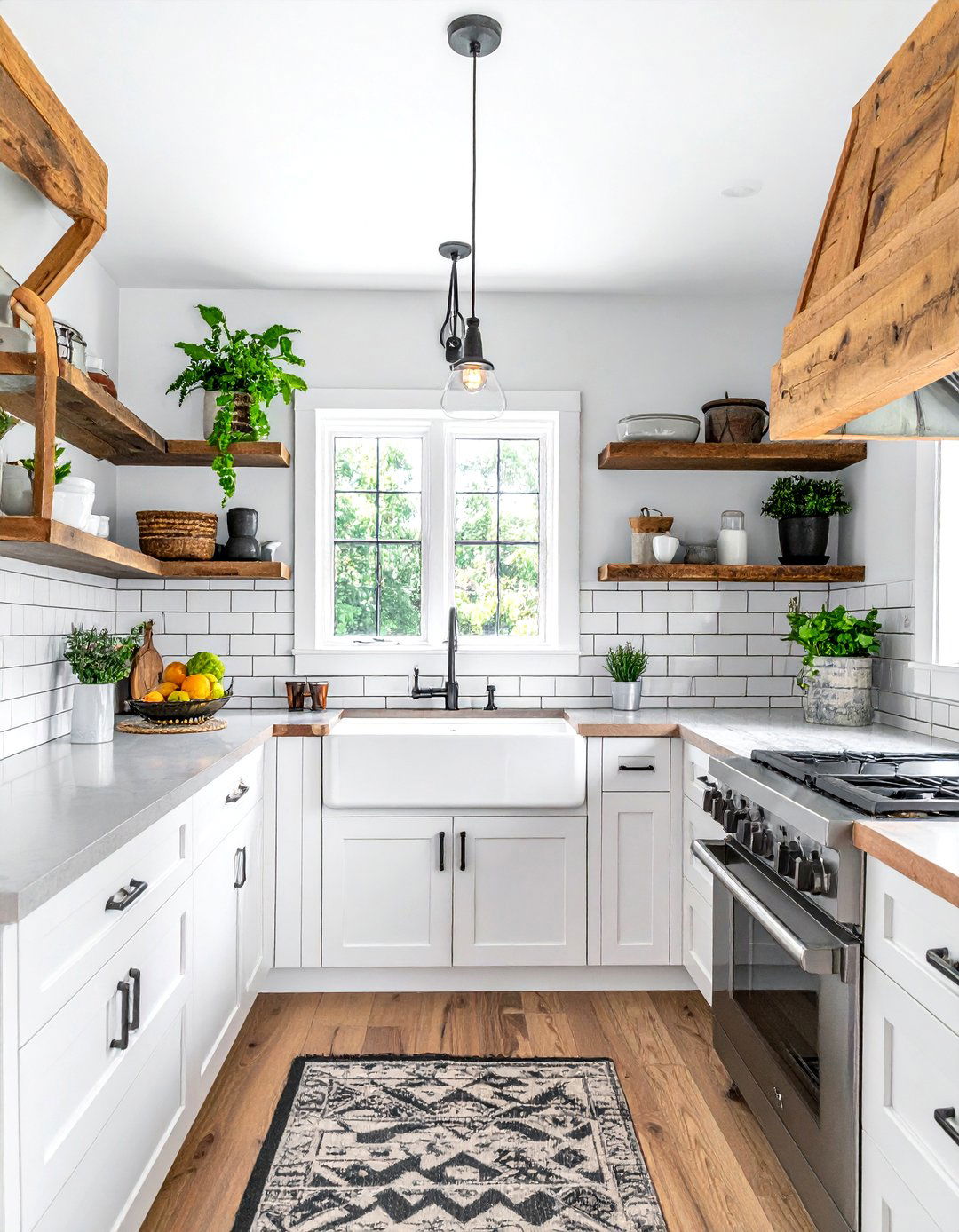 Modern farmhouse white subway tile - 30 white subway tile kitchen ideas