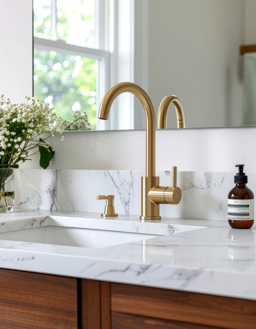 Modern faucet installation - 30 bathroom one-day project ideas