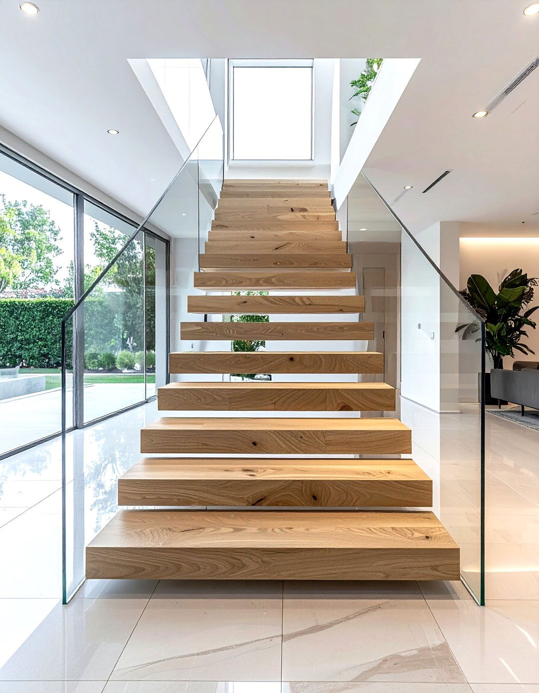 Modern floating stairs - 30 high-end decor ideas