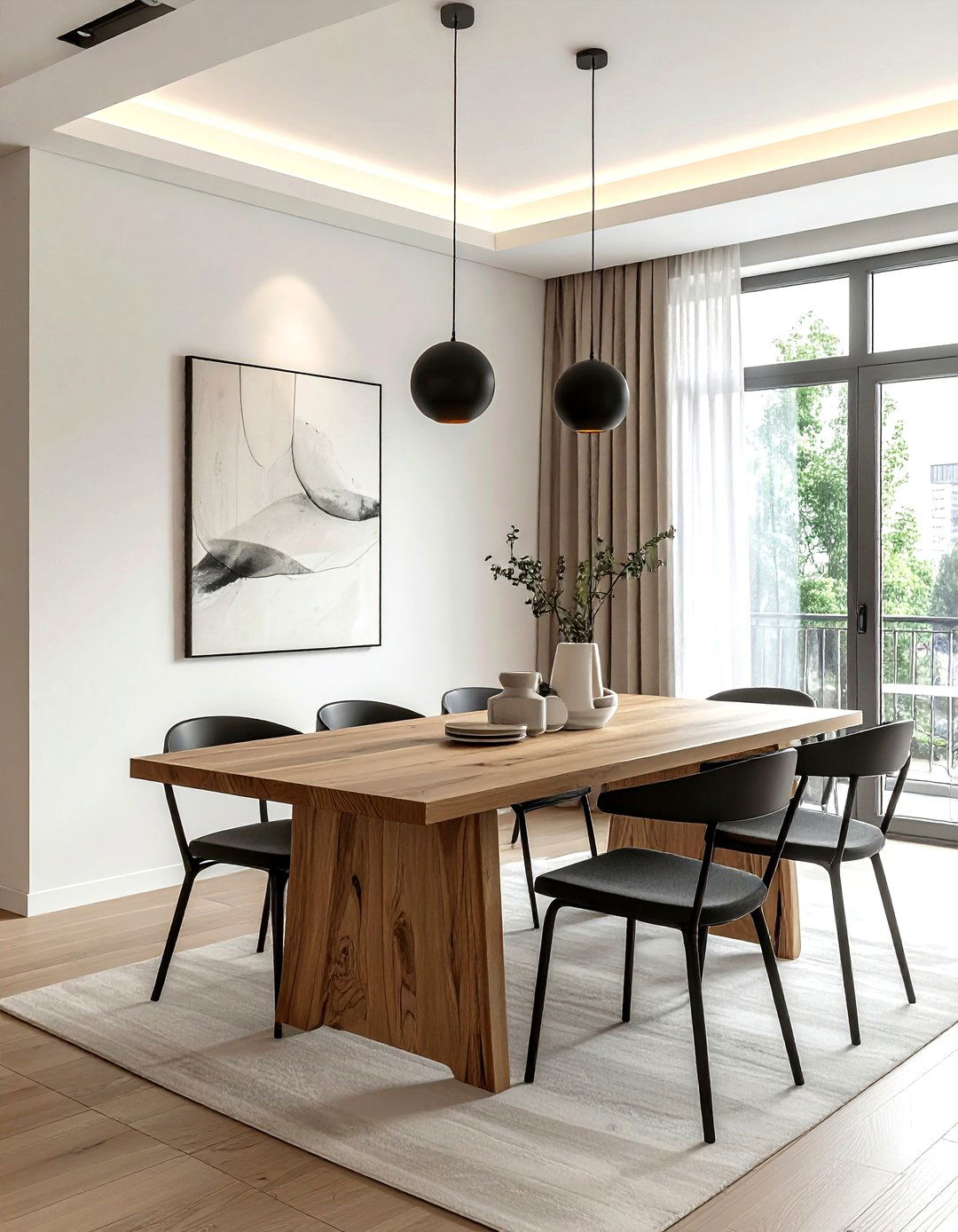 Modern flush mount light - 30 flush mount dining room light ideas