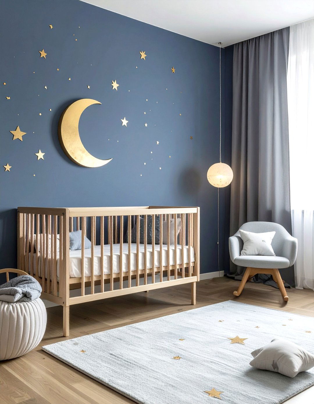 Modern galaxy nursery - 30 space themed bedroom ideas