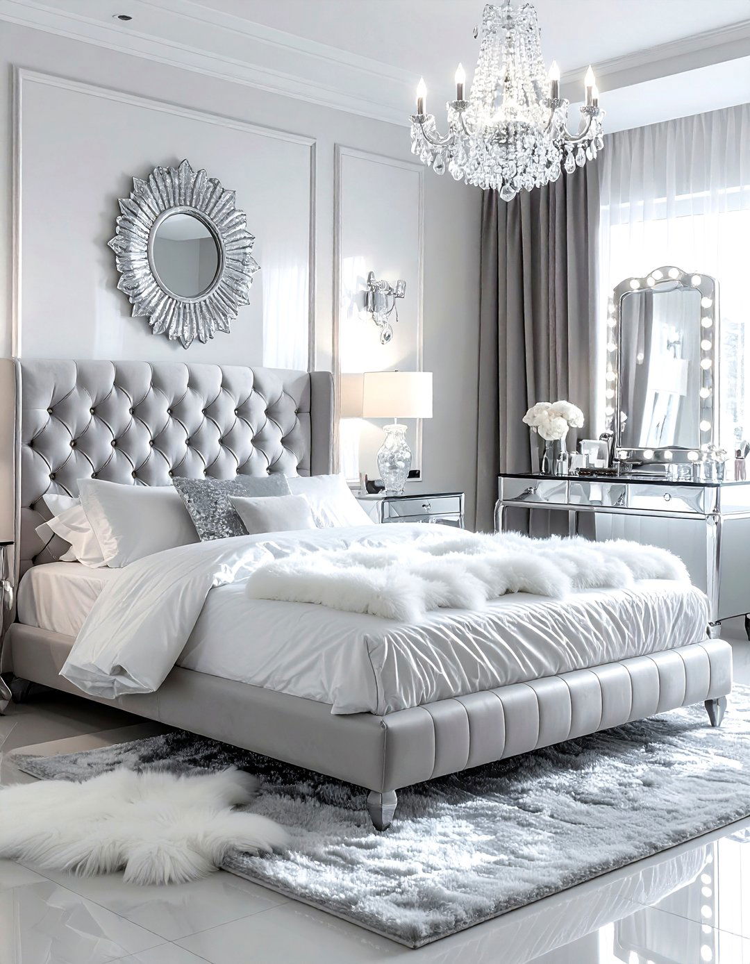 Modern glam bedroom - 30 young adult bedroom ideas
