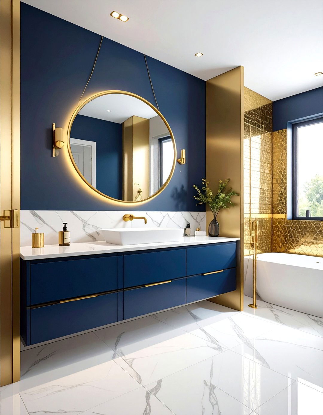 Modern gold bathroom - 30 celebrity bathroom ideas