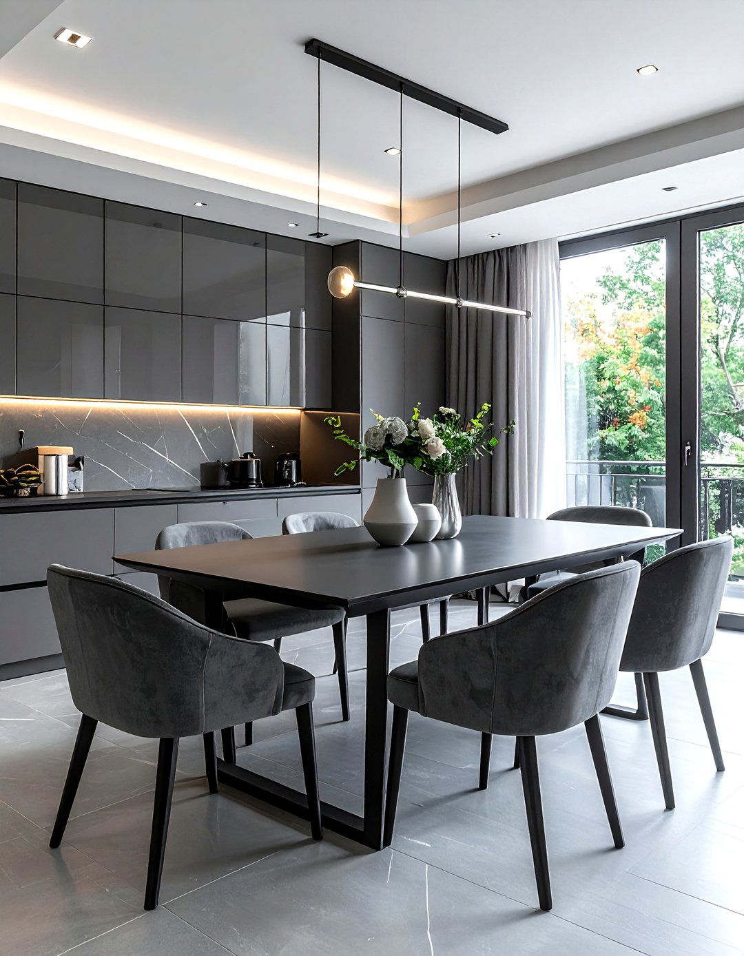 Modern gray dining room - 30 cool gray dining room ideas