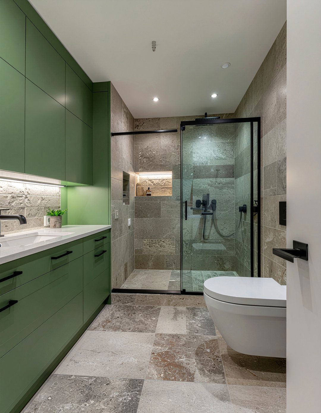 Modern green bathroom - 30 cool green bathroom ideas
