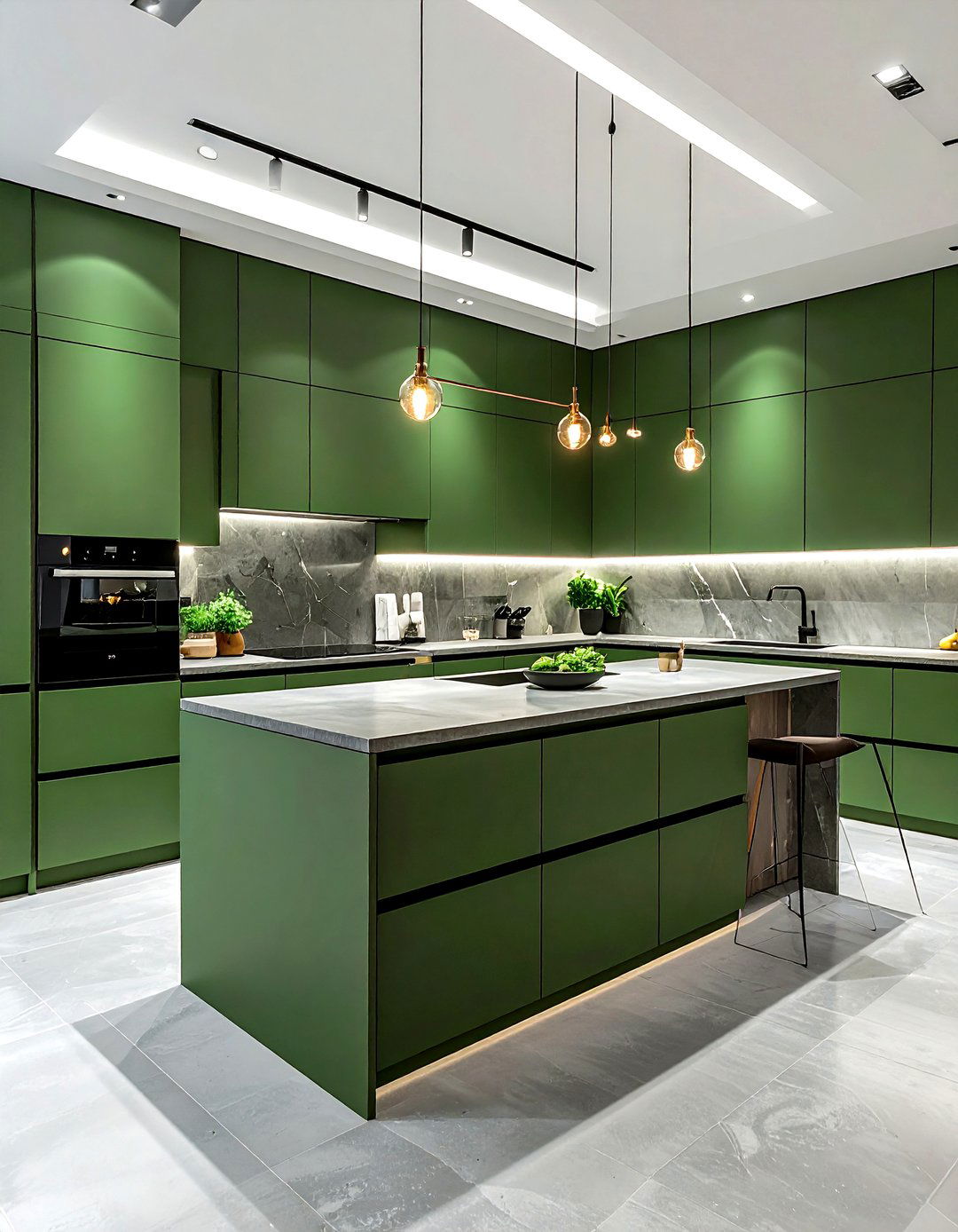 Modern green kitchen - 30 cool green kitchen ideas