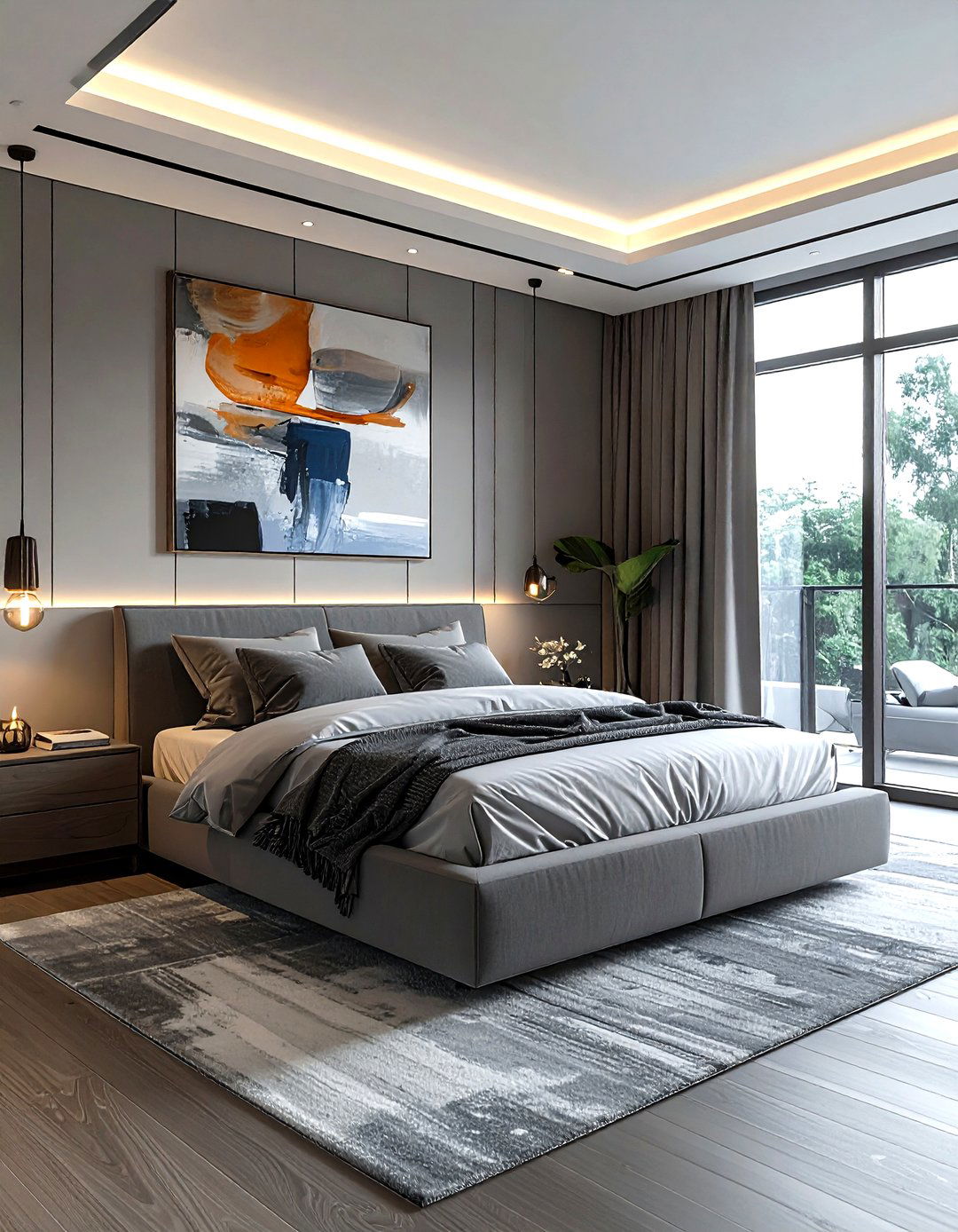 Modern grey bedroom - 30 grey bedroom ideas