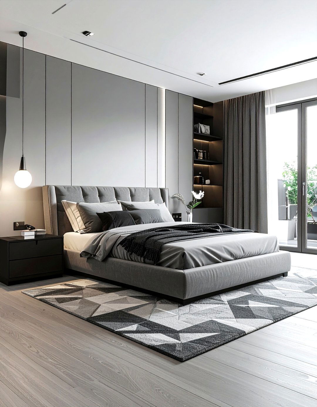 Modern grey bedroom - 30 grey bedroom decor ideas