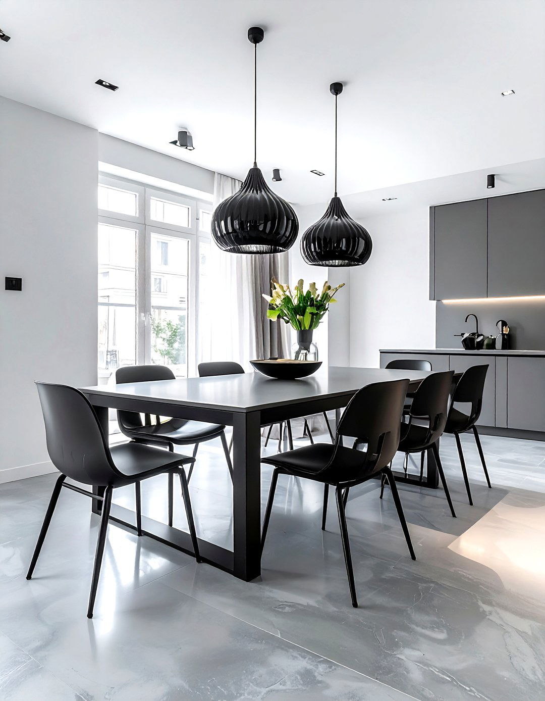 Modern grey dining room - 30 grey dining room ideas