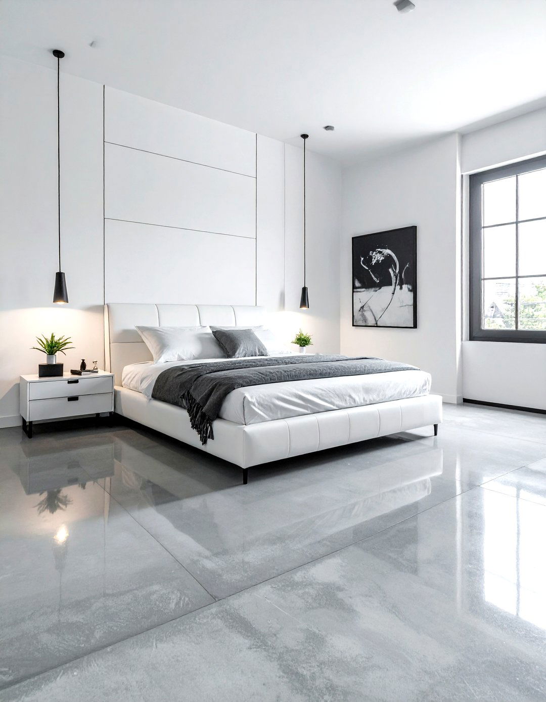 Modern industrial white bedroom - 30 industrial white bedroom ideas