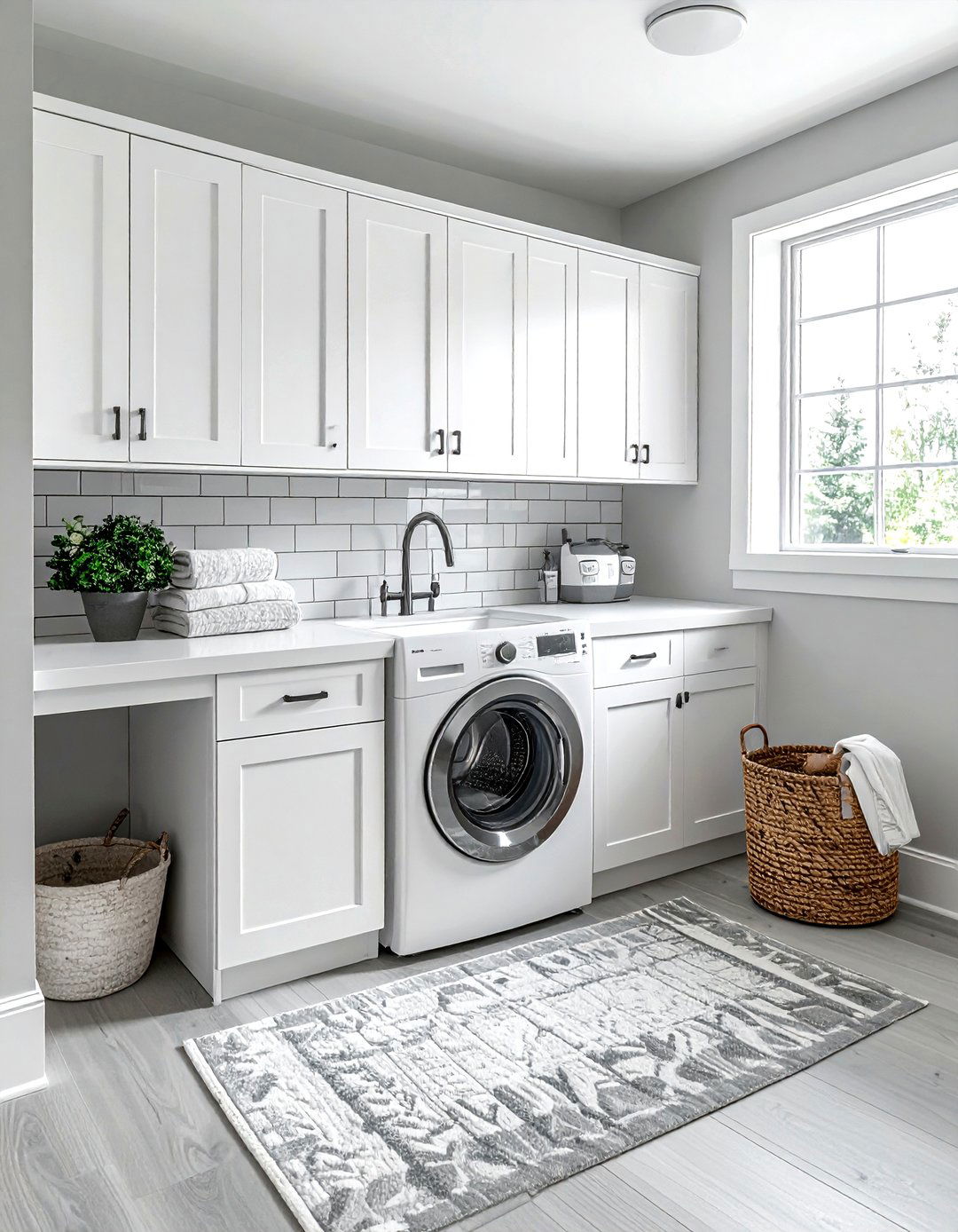 Modern laundry room - 30 clean decor ideas