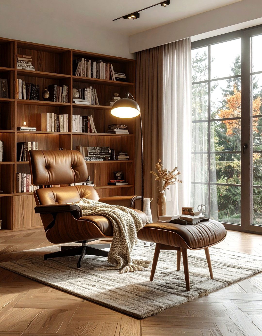 Modern led floor lamp - 30 living room LED lighting ideas