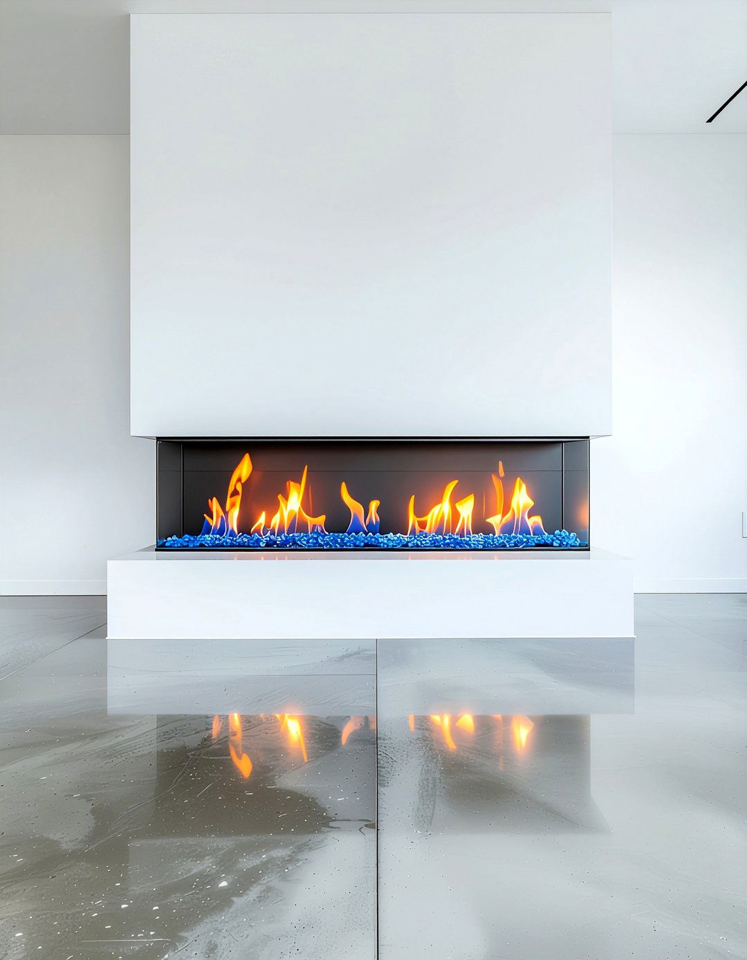 Modern linear electric fireplace - 30 electric fireplace ideas