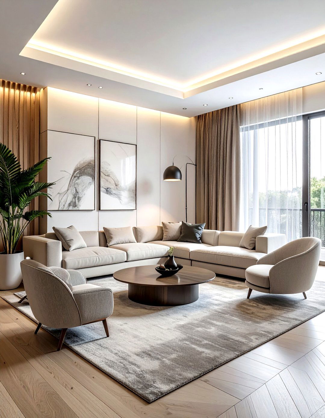 Modern living room - 30 living room soft settings