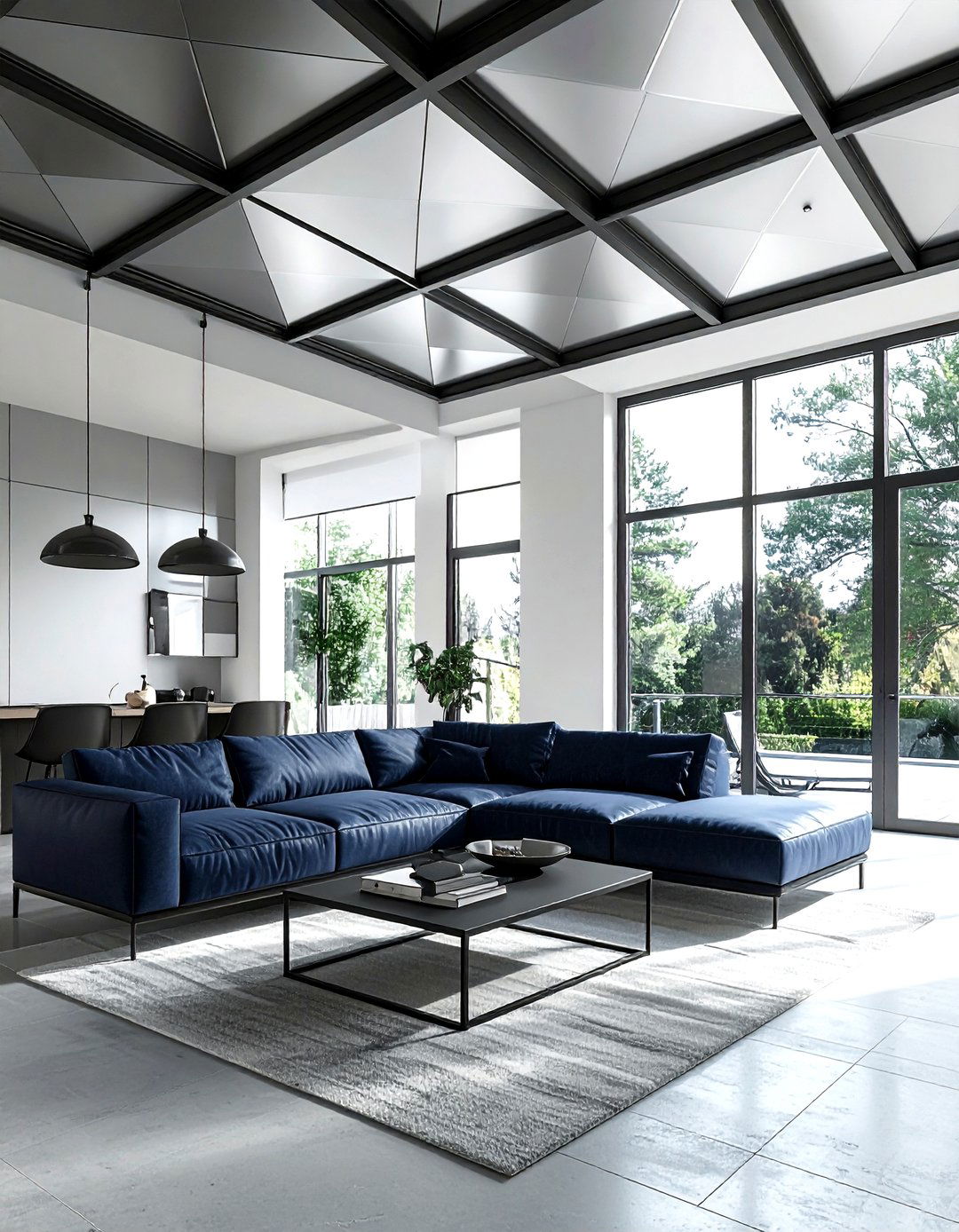 Modern living room tin ceiling - 30 living room tin ceiling ideas