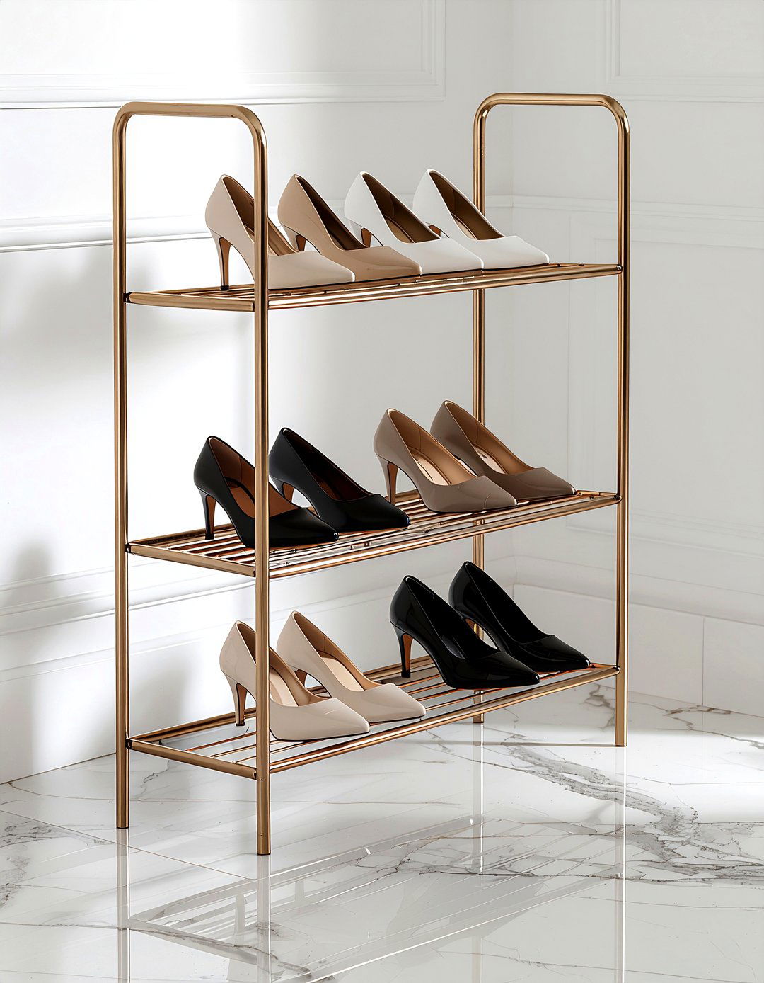 Modern metal shoe rack - 30 entryway shoe storage ideas