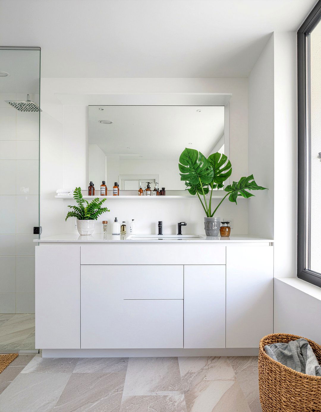 Modern minimalist bathroom cabinet - 30 bathroom linen cabinet ideas