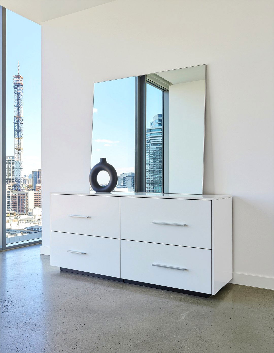 Modern minimalist dresser mirror - 30 bedroom dresser with mirror ideas