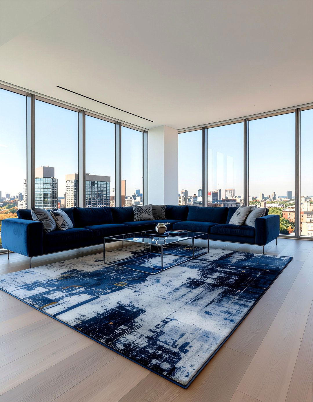 Modern navy living room - 30 living room navy walls