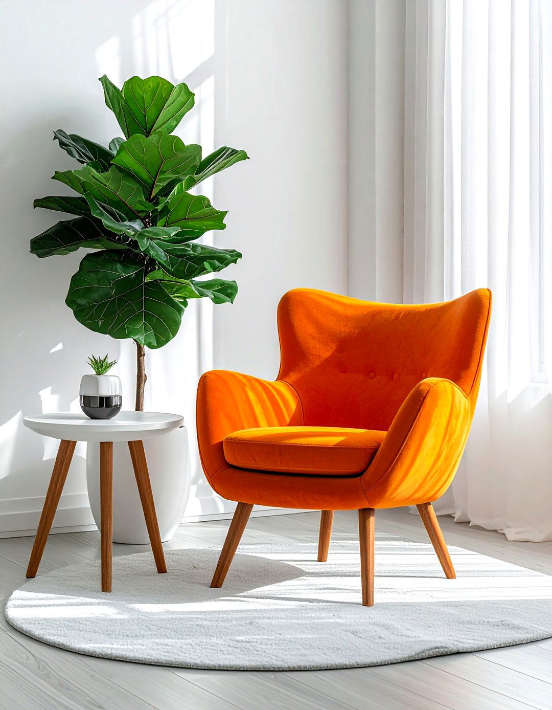 30 Vibrant Orange and White Living Room Ideas for Your Home