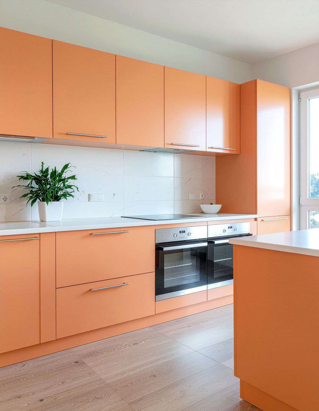 Modern orange cabinetry - 30 orange kitchen ideas
