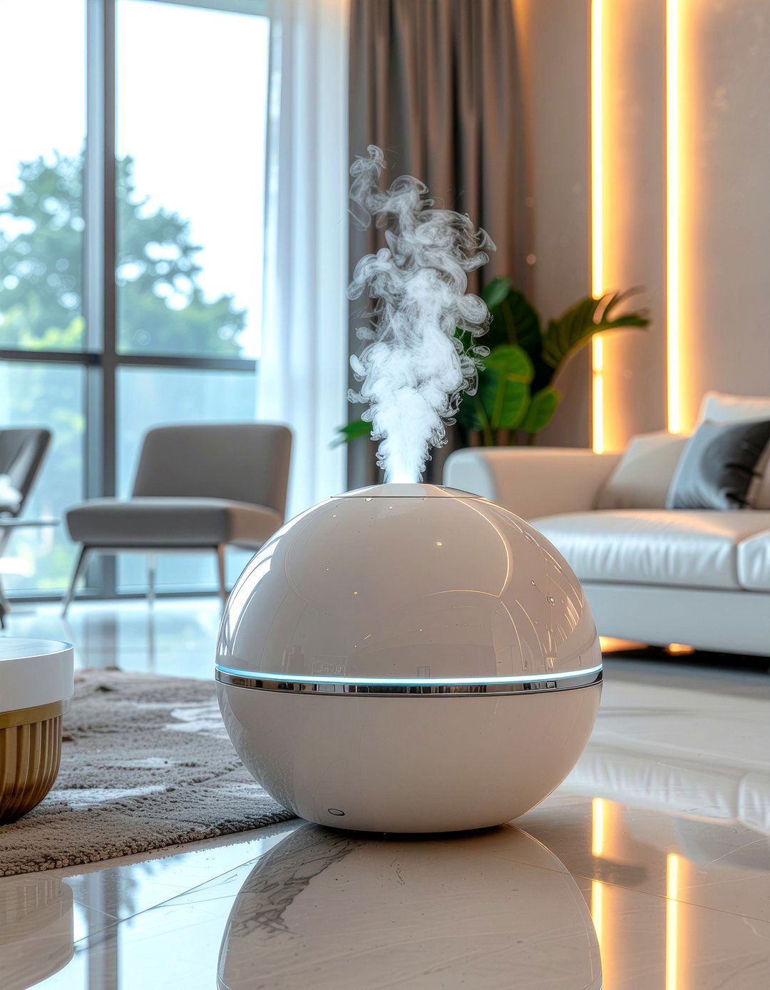 Modern orb shaped humidifier - 30 living room humidifiers