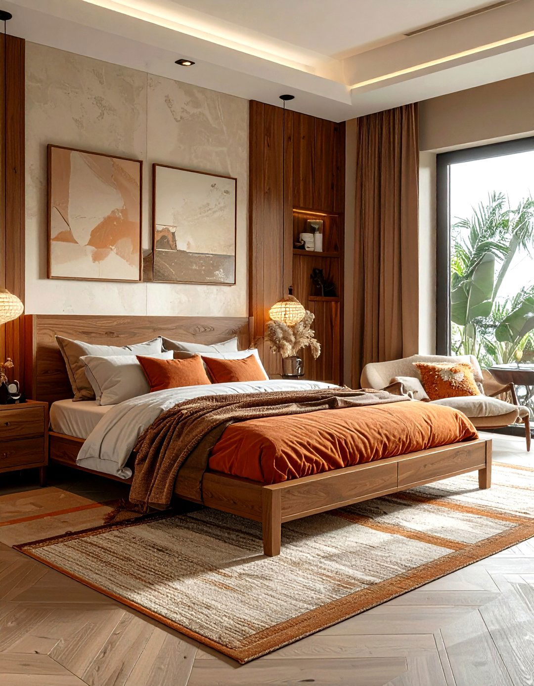 Modern organic bedroom - 30 chic decor ideas