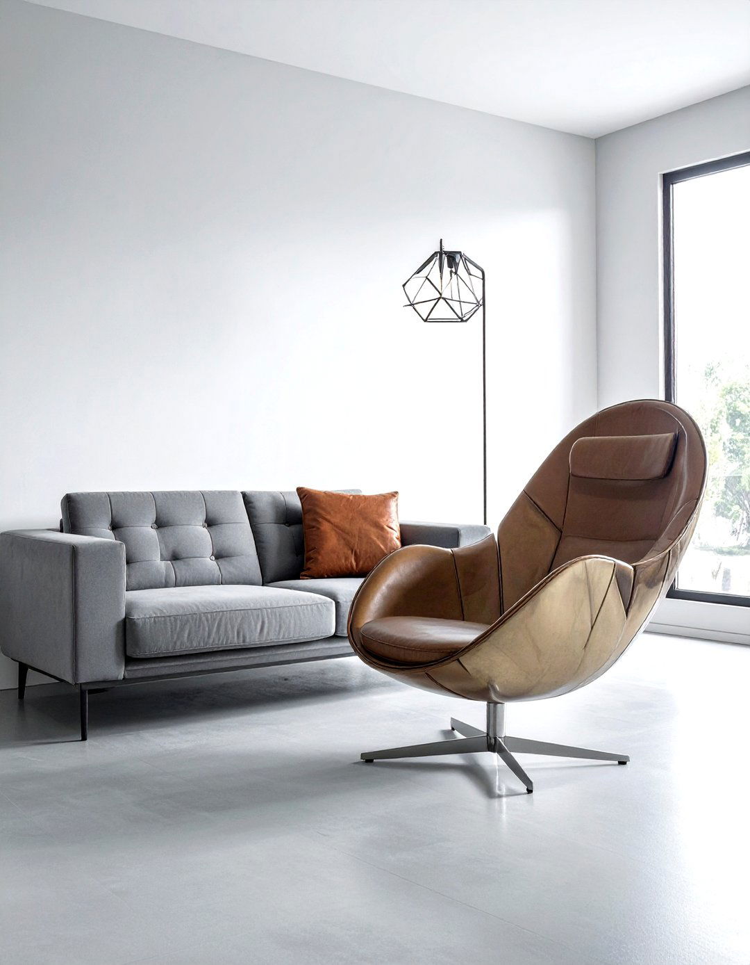 Modern peacock chair setup - 30 living room peacock chair ideas