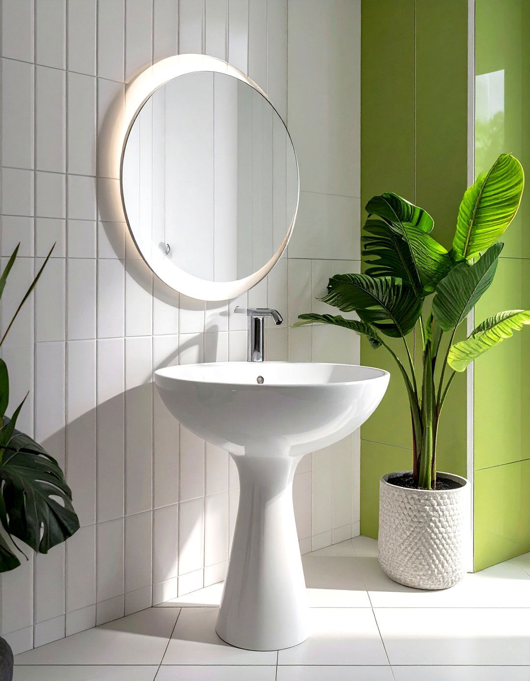 Modern pedestal sink