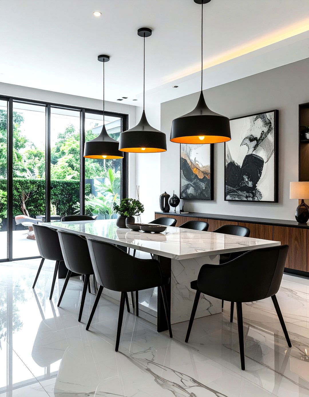 Modern pendant lights - 30 dining room layered lighting ideas