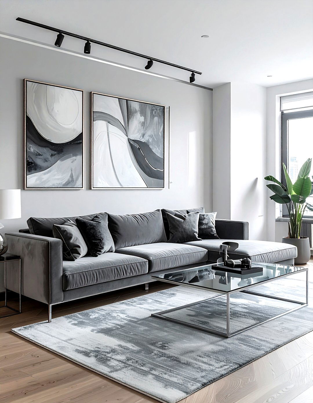 Modern picture rail - 30 living room picture rail ideas