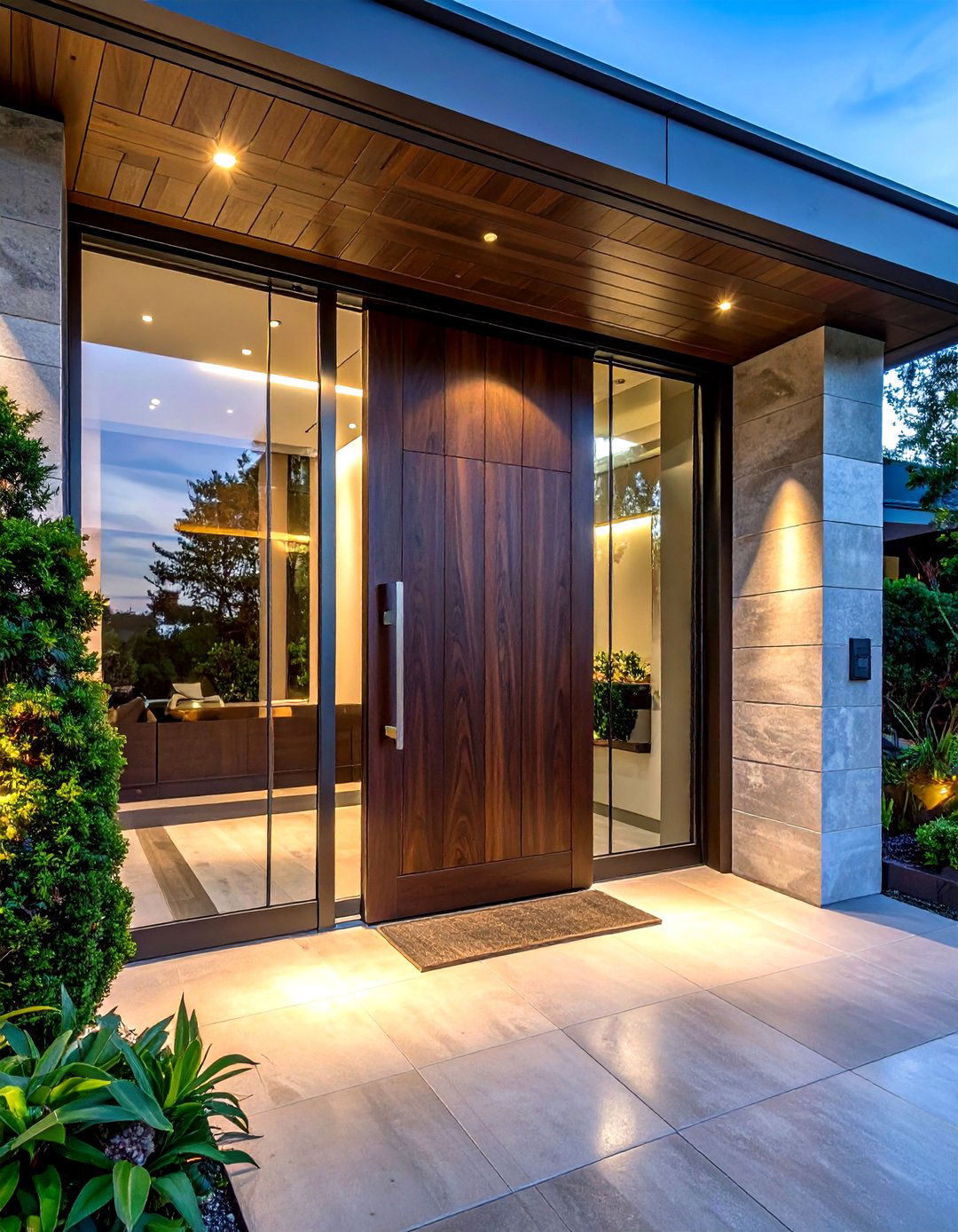 Modern pivot door - 30 architect home decor ideas