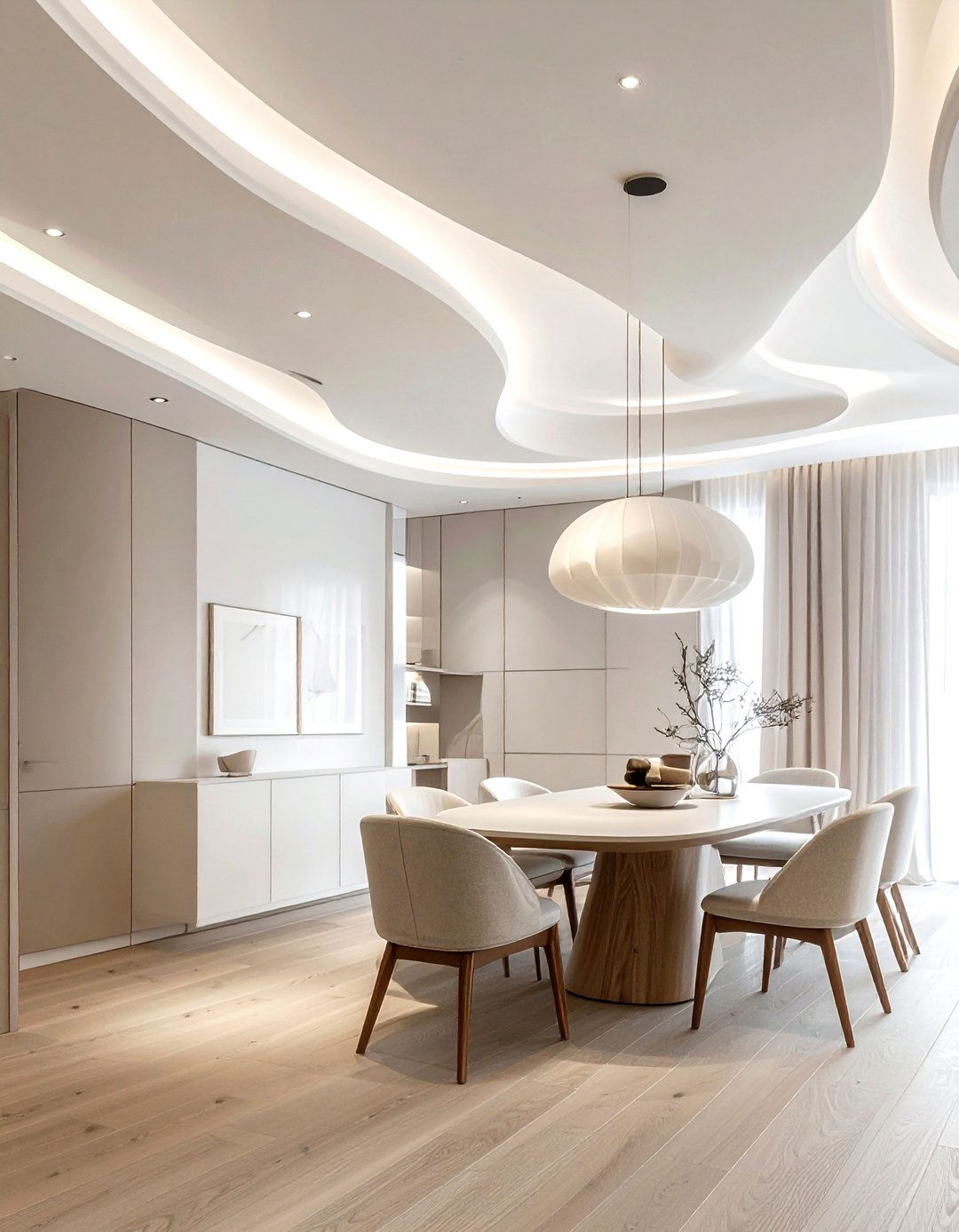 Modern plaster dining room ceiling - 30 dining room ceiling design ideas