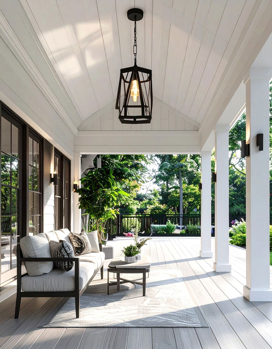 Modern porch lighting - 30 screened porch decor ideas