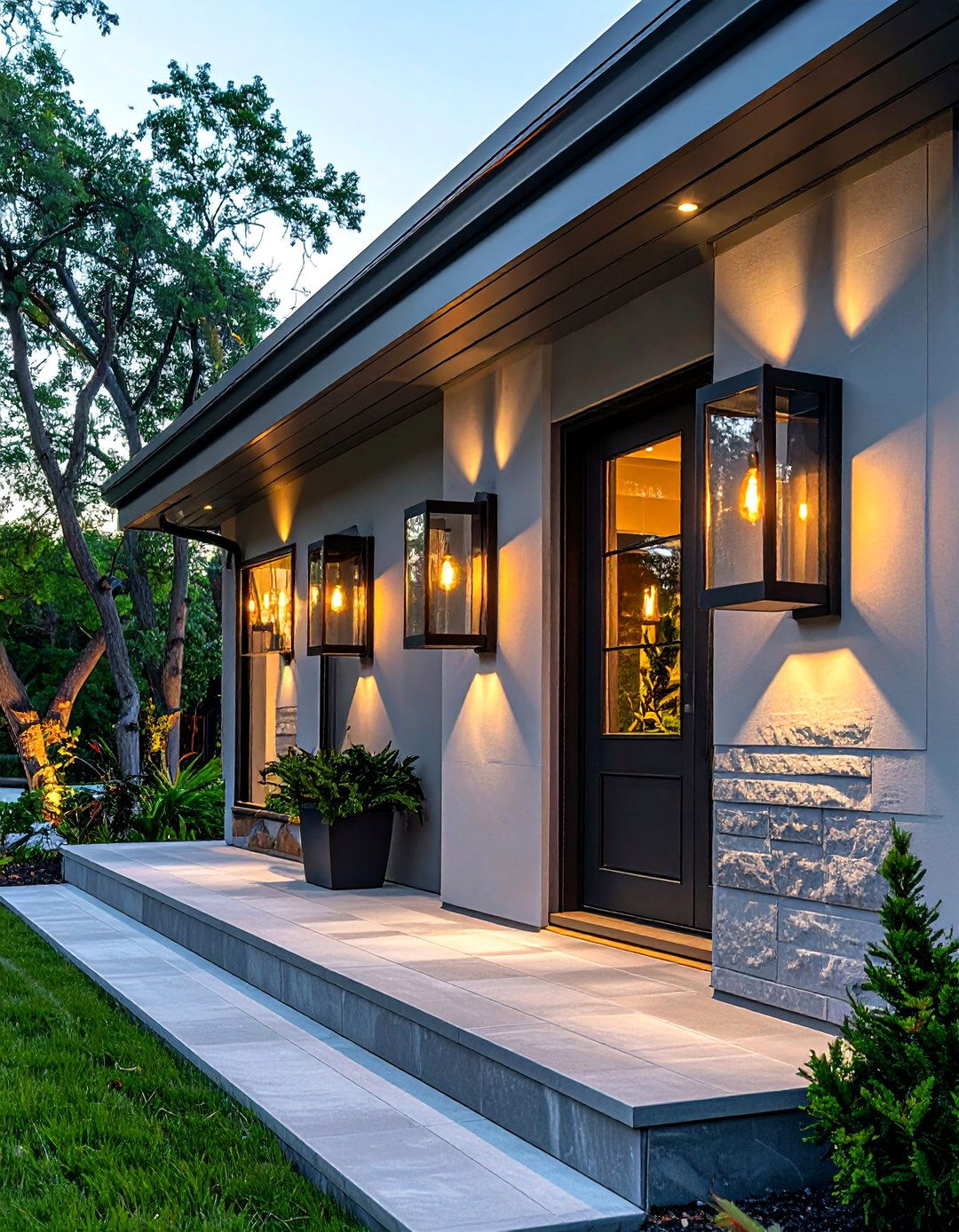 Modern porch lighting - 30 porch decor ideas