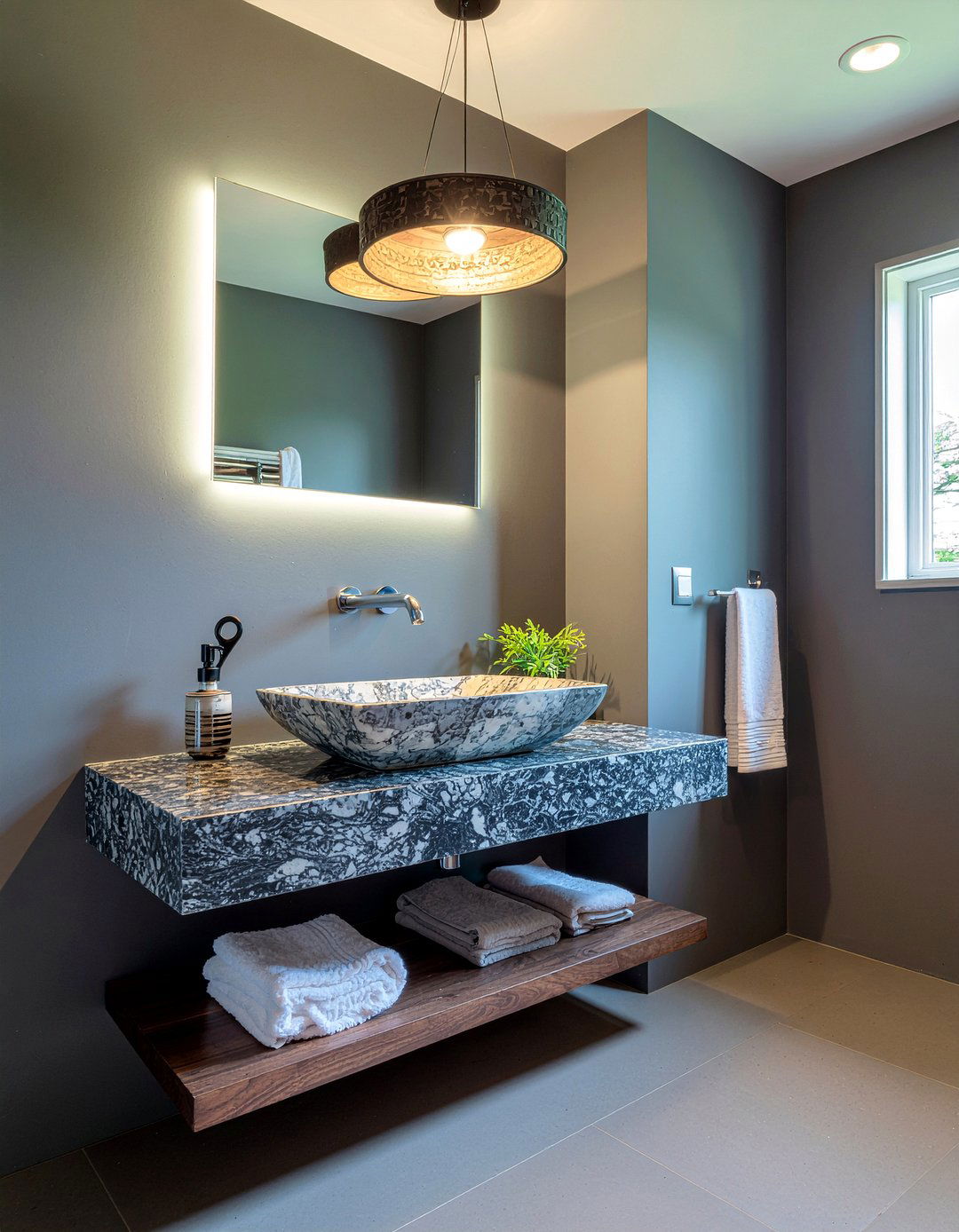 Modern powder room - 30 new home bathroom ideas