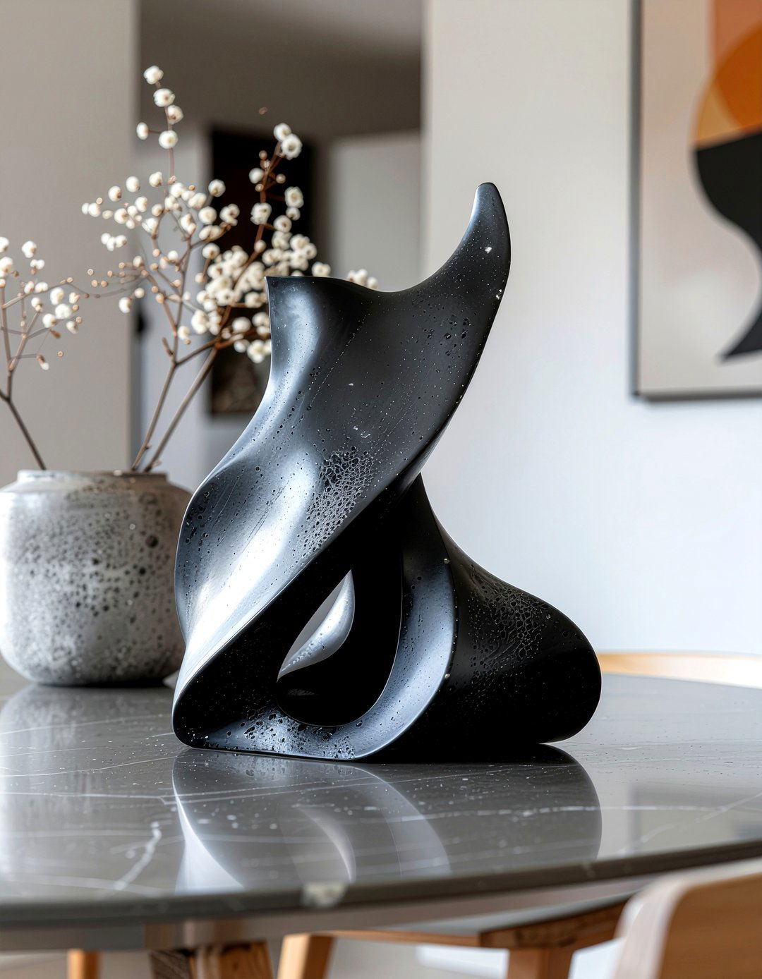 Modern sculptural centerpiece - 30 dining table centerpiece ideas