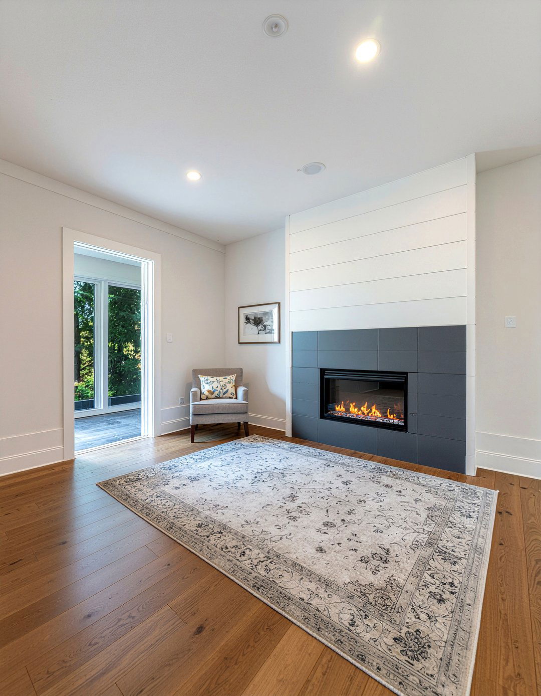 Modern shiplap bedroom fireplace - 30 bedroom shiplap walls