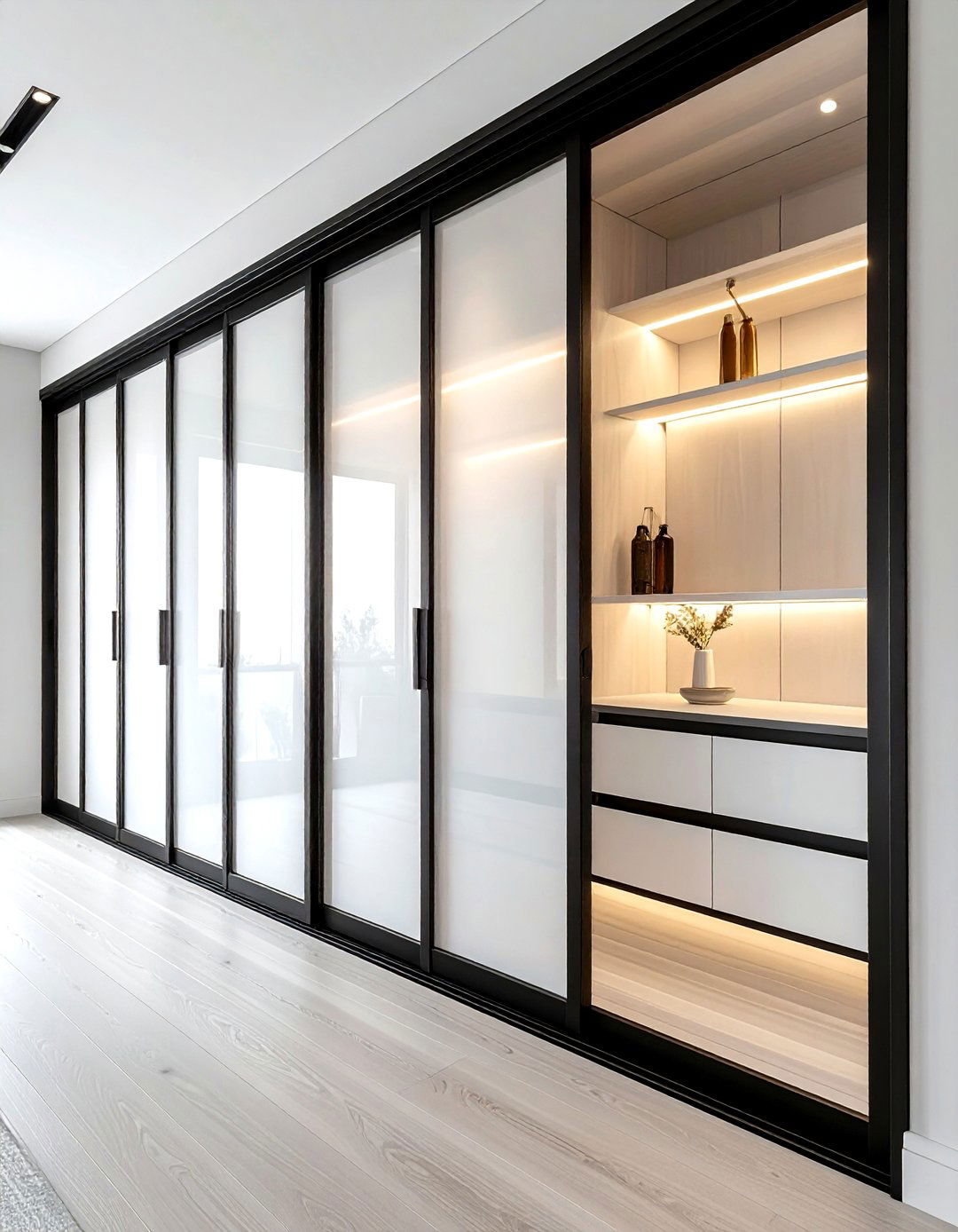 Modern sliding closet door - 30 bedroom closet organization