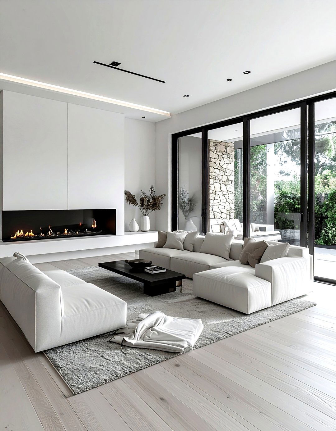 Modern sliding doors - 30 living room with patio doors