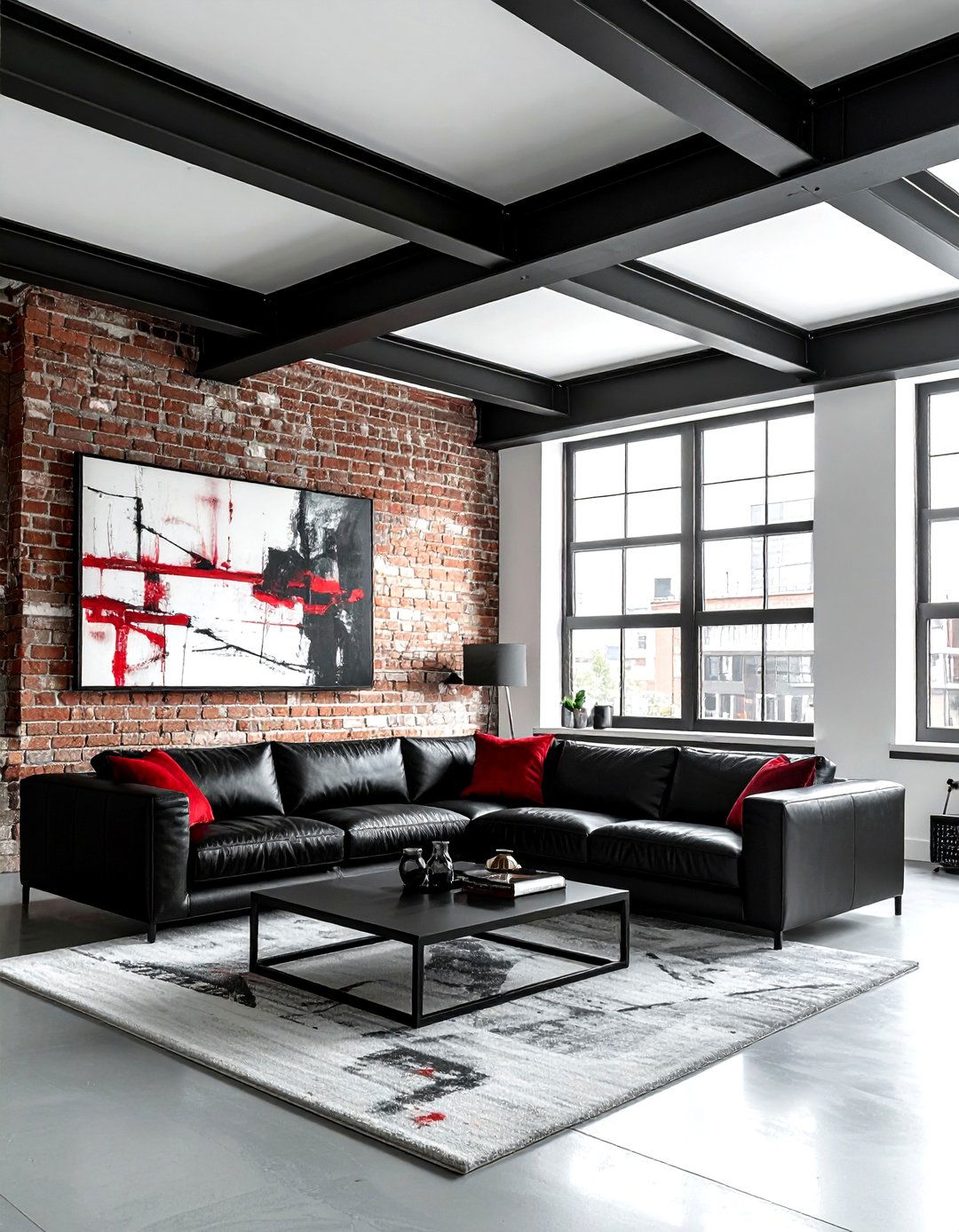 Modern steel beams - 30 living room beam ideas