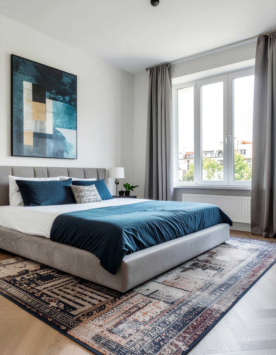 Modern suede platform bed - 30 suede bedroom ideas