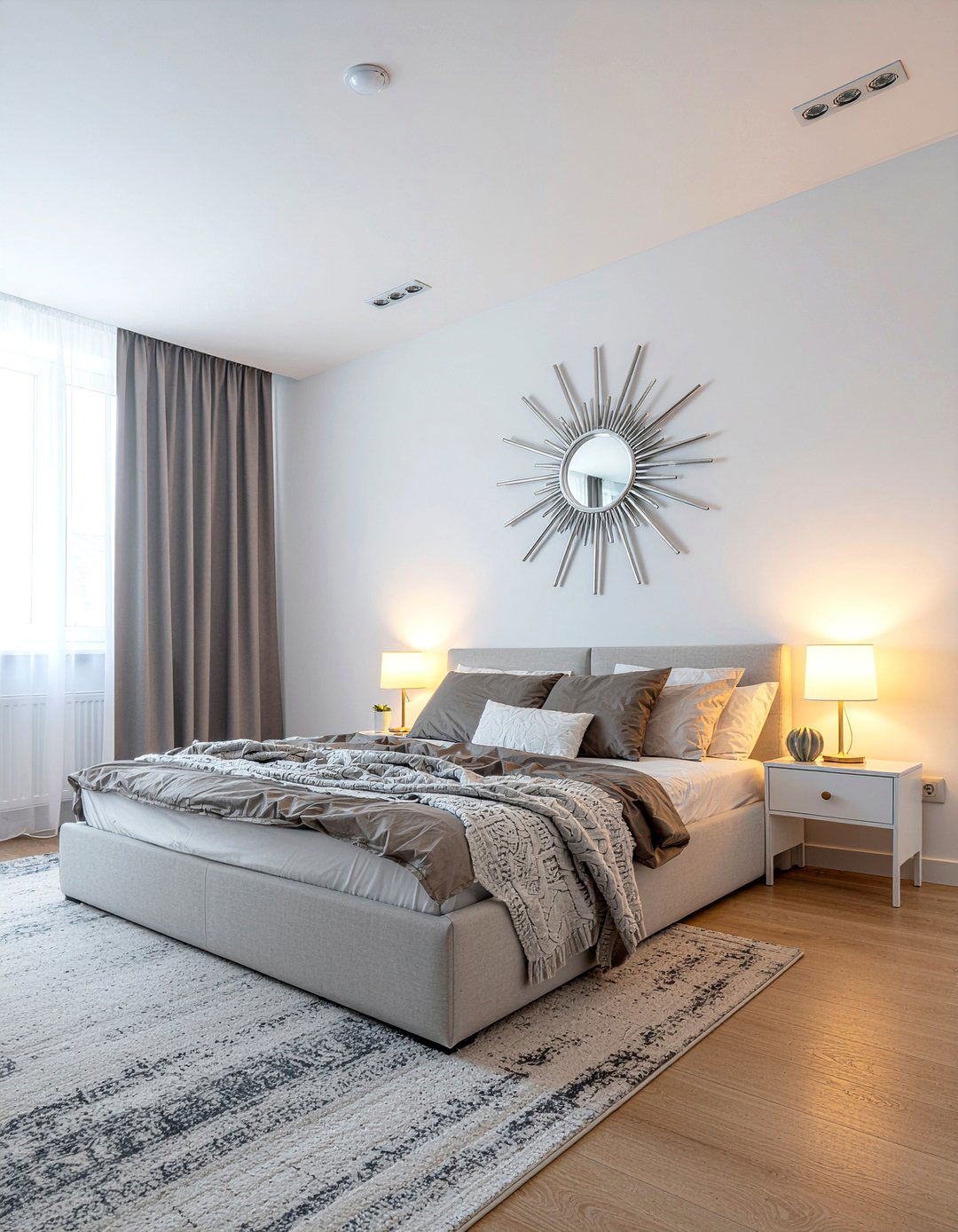 Modern sunburst mirror - 30 bedroom sunburst mirrors